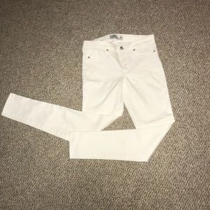 Abercrombie and Fitch White Super Skinny Jeans